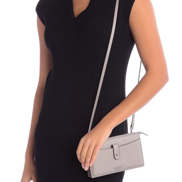 Kate Spade Jackson Small Tab Leather Crossbody Bag - Picture 4 of 8